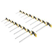 Sealey T-Handle TRX-Star* & Hex Key Set 16pc S0916 Siegen by Sealey - Dynamic Drive