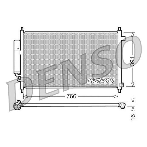 Denso Air Conditioning Condenser fits Honda Fr-V 2004-2006 1.7