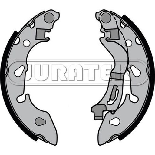 Juratek Brake Shoe Set Axle Kit Rear fits Fiat 500 2007 on 1.2 1.3