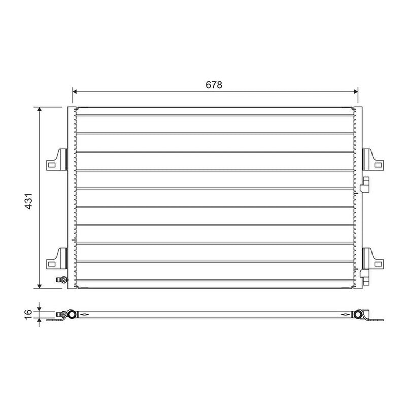 Valeo Air Conditioning Condenser 814007