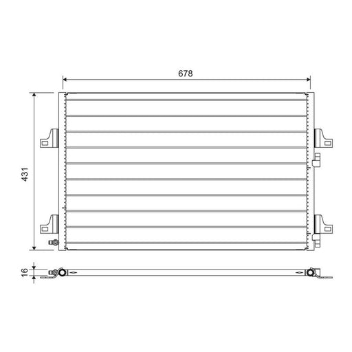 Valeo Air Conditioning Condenser 814007