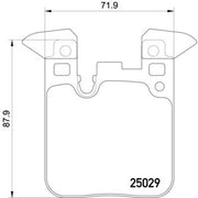 Mintex Rear Brake Pad Set fits BMW 2 2015-2021