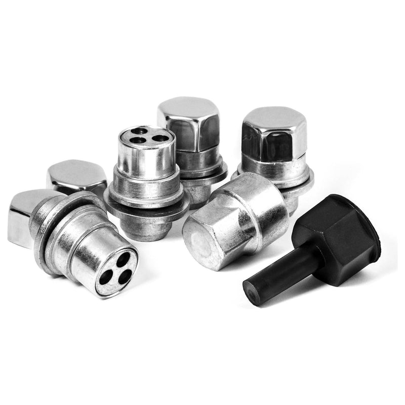 Fits Jaguar XF 2009 onwards Evo Locking Wheel Nuts With Chrome Covers Auto Inparts  - Dynamic Drive