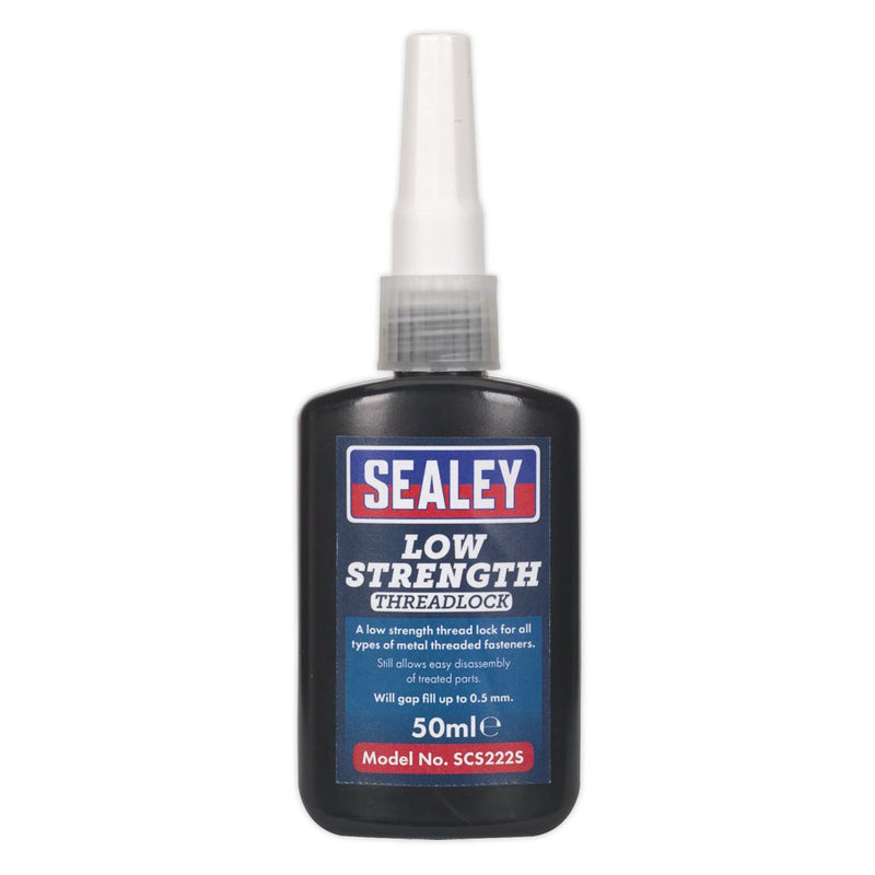 Sealey Thread Lock Low Strength 50ml SCS222S Sealey - Dynamic Drive