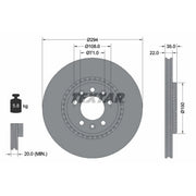 Textar 2 x Rear Brake Discs 92287103-x2