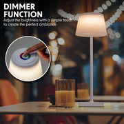Dellonda Rechargeable Table Lamp for Home Office Restaurant RGB Colours Dellonda - Dynamic Drive