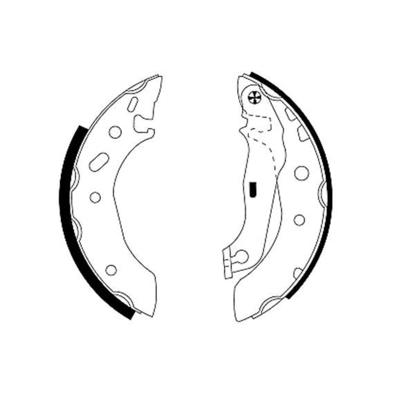 Mintex Brake Shoe Set Axle Kit fits Ford Courier Hatchback 1998-2002 1.4