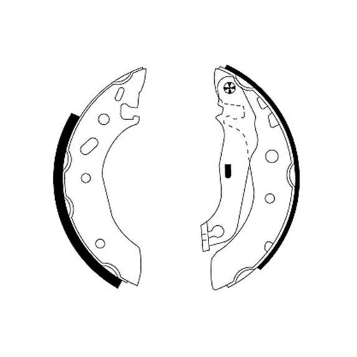 Mintex Brake Shoe Set Axle Kit fits Ford Courier Hatchback 1998-2002 1.4