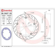 Brembo Front Rigid Brake Disc & Rear Rigid Brake Disc Brake Discs fits BMW R 850