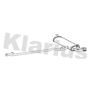 Klarius Box With Tail Pipe Rear fits VW Tiguan 2008-2018 2.0
