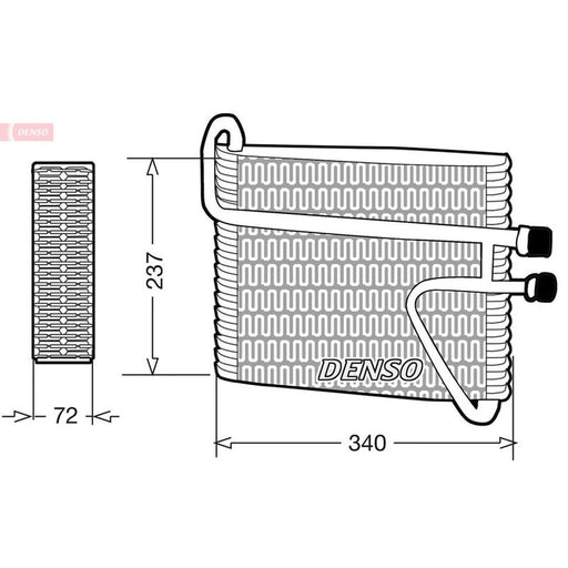 Denso Air Conditioning Evaporator fits Volvo 740 1983-1992 2.0 2.3 2.4