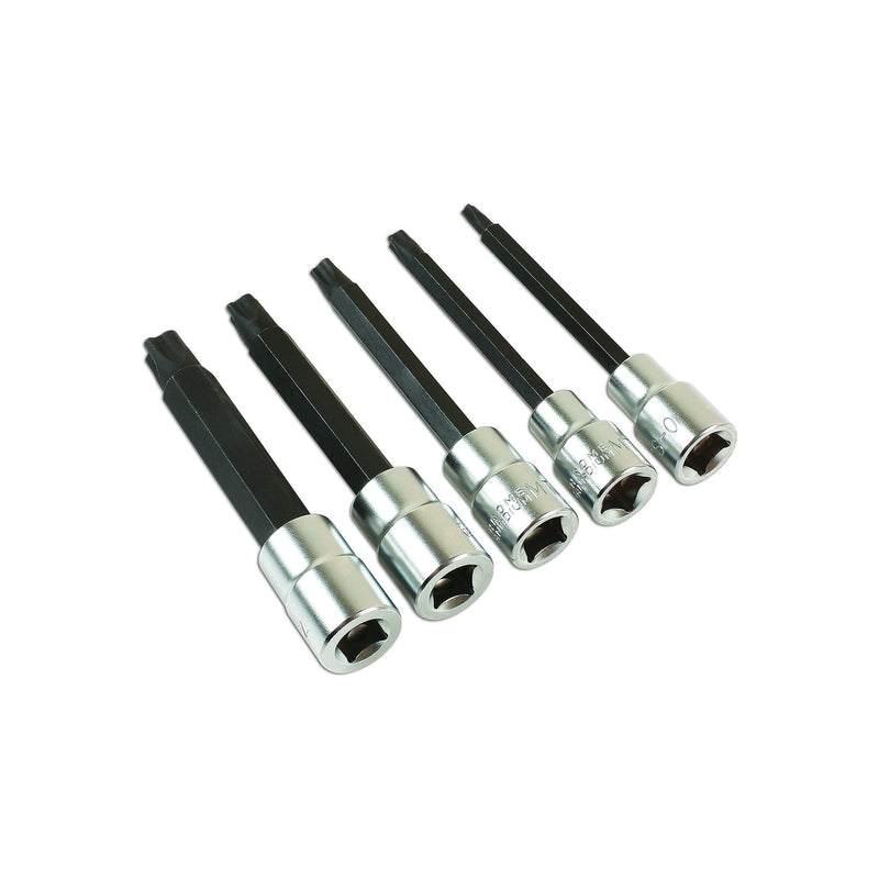 Laser Mortorq Socket Bit Set 3/8"D 5pc 7608 Laser - Dynamic Drive