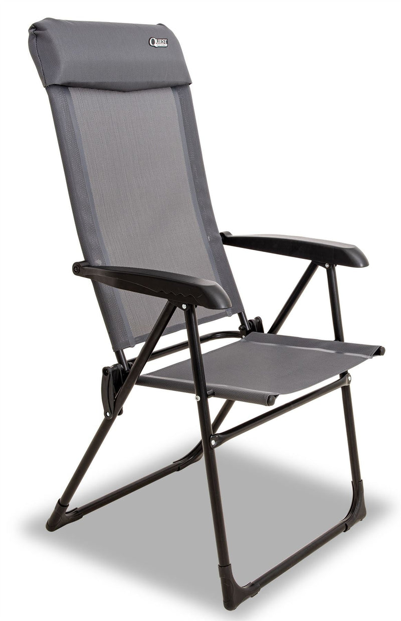 Quest Hygrove Recline Grey Camping Chair Quest - Dynamic Drive