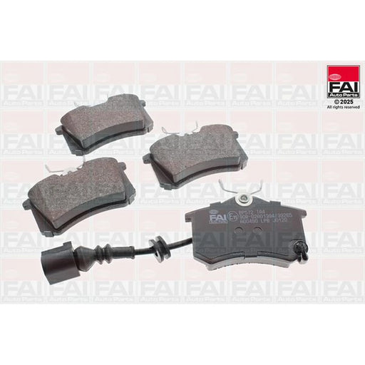 FAI Rear Brake Pad Set fits Seat Ibiza 2002-2009 1.4 1.8 1.9