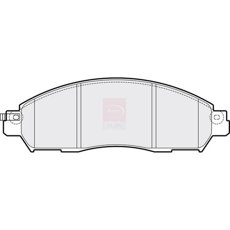 Apec Front Brake Pad Set fits Nissan Leaf 2017 on