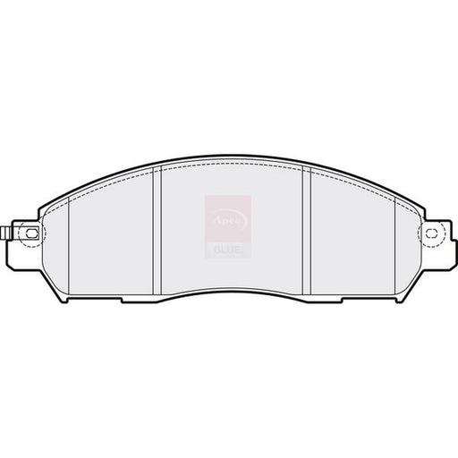 Apec Front Brake Pad Set fits Nissan Leaf 2017 on