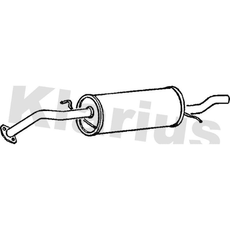 Klarius Box With Tail Pipe Rear fits Mazda Demio 1998-2003 1.3