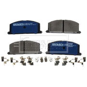 Borg & Beck Front Brake Vented Discs & Pads fits Toyota Carina V 1988-1992 2.0