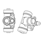 Bosch Wheel Cylinder Hydraulic Brake Rear fits Kia Picanto I 2004-2011 1.0 1.1