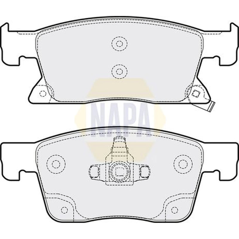 NAPA Front Brake Pad Set fits Opel Astra K 2015-2019 1.6