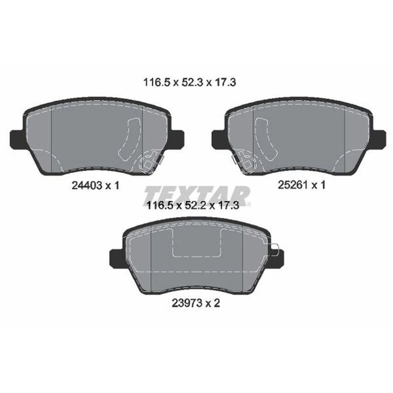 Textar Front Brake Pad Set 2440301