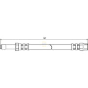 NAPA Brake Hydraulic Hose Line outer NBH1332