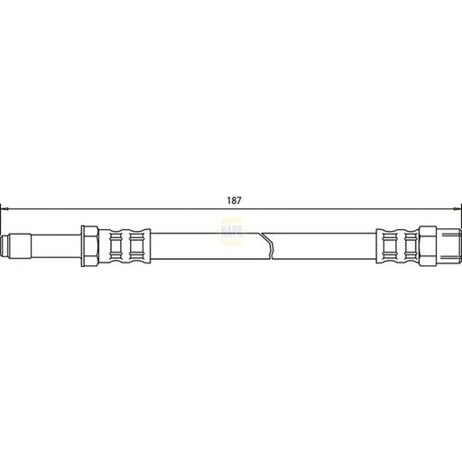 NAPA Brake Hydraulic Hose Line outer NBH1332
