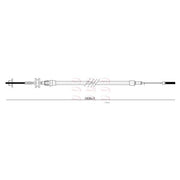 Apec Handbrake Cable Front fits VW California T6 Camper 2015-2024 2.0