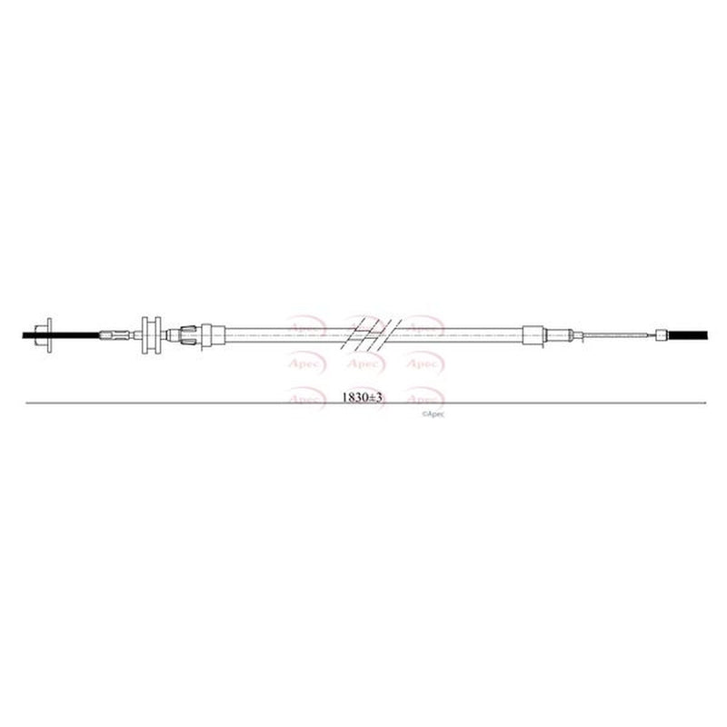 Apec Handbrake Cable Front fits VW California T6 Camper 2015-2024 2.0