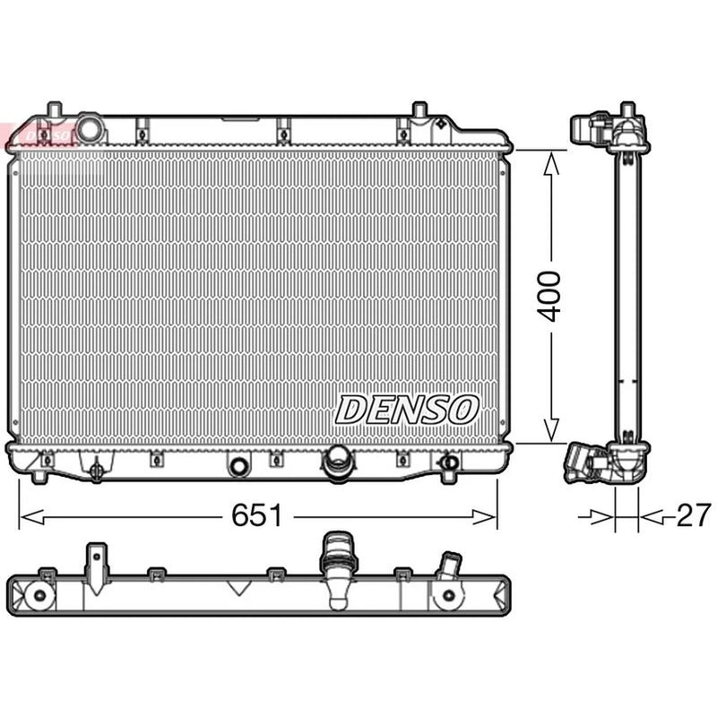 Denso Engine Radiator fits Honda Cr-V 2005-2006 2.2