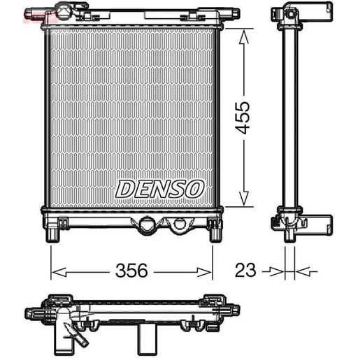 Denso Engine Radiator fits Seat Mii 2011-2020 1.0
