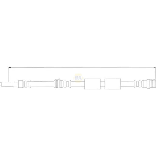 NAPA Brake Hydraulic Hose Line Front NBH1155