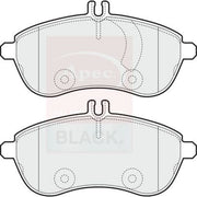 Apec Black Front Brake Pad Set fits Mercedes-Benz C-Class 2007-2014