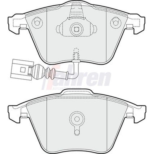Fahren Front Brake Pad Set FBP3580