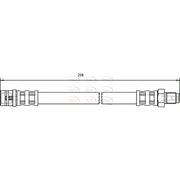Apec Brake Hydraulic Hose Line Rear fits Mercedes-Benz A-Class 1997-2012