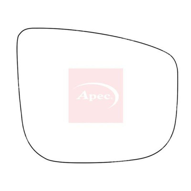 Apec Exterior Wing Mirror Glass Right fits Citroën Berlingo 2018-2019 1.2 1.5