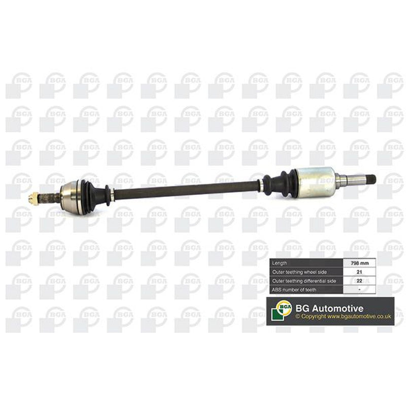 BGA CV Drive Shaft Driveshaft Front Right fits Citroën Ax 1987-1997