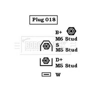 Borg & Beck Car Alternator 12V Left Front fits Renault Espace 1996-2000 2.2
