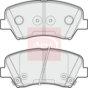 Apec Front Brake Pad Set fits Hyundai Elantra V 2011-2015 1.6
