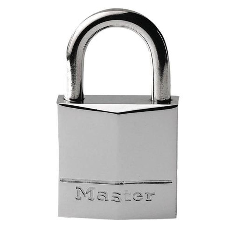 Masterlock Padlock Nickel Brass 30mm SS Shackle Masterlock - Dynamic Drive
