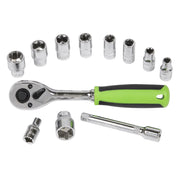 Sealey Socket Set 12pc 1/4"Sq Drive WallDrive Metric S01240 Sealey - Dynamic Drive