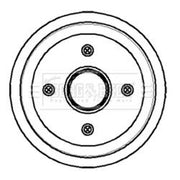 Borg & Beck Brake Drum Assembly Rear BBR7055