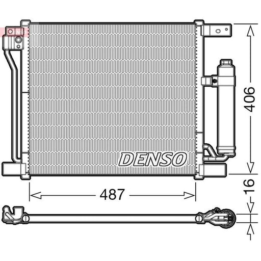 Denso Air Conditioning Condenser fits Nissan Juke 2010-2019 1.5 1.6