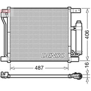 Denso Air Conditioning Condenser DCN46021