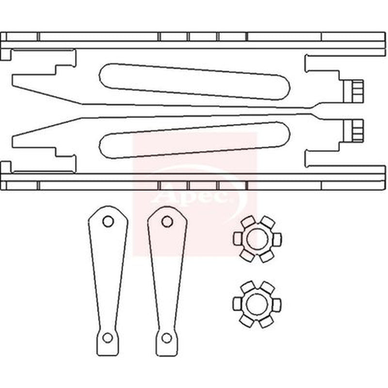 Apec Brake Slack Adjuster Teeth fits Audi 80 B2 1978-1987 1.6 1.8 1.9 2.0