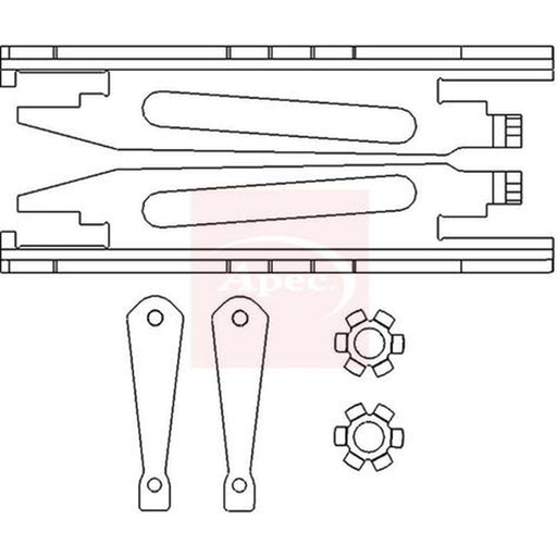 Apec Brake Slack Adjuster Teeth fits Audi 80 B2 1978-1987 1.6 1.8 1.9 2.0