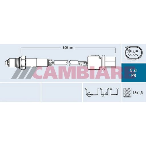 Cambiare O2 Lambda Oxygen Sensor Right VE381847