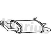 Klarius Box With Tail Pipe Rear fits Nissan Primera 1996-2002 1.6 1.8 2.0