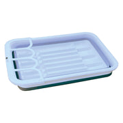 Collapsible-wares Dish Rack with Cutlery Holder and Sink Drainer K0210 Quest - Dynamic Drive