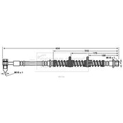 Borg & Beck Brake Hydraulic Hose Line Front Right BBH7596